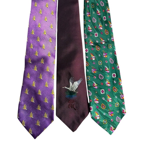 Other - Bundle of three men’s vintage bird themed ties